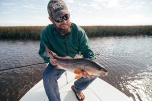 Redfish are still schooled up and hungry as the water temps rise.